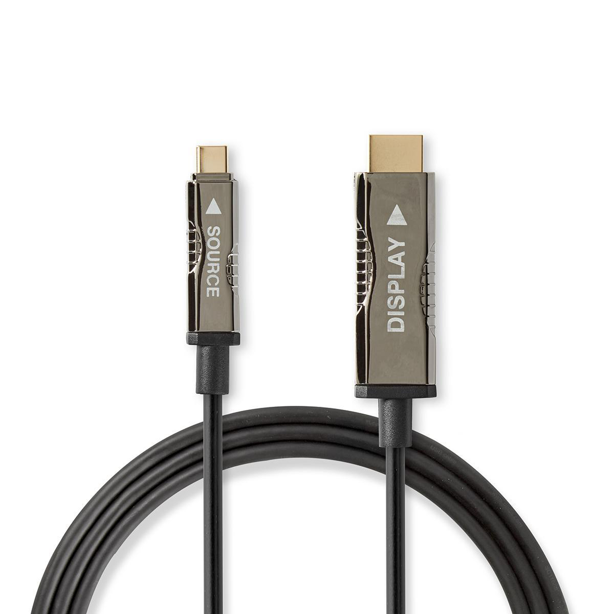 USB Type-C naar HDMI-Kabel | AOC | Type-C Male - HDMI-Connector | 20,0 m | Zwart - Afbeelding 3