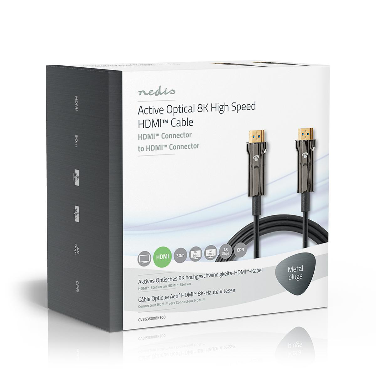 Ultra High Speed HDMI-Kabel | AOC | HDMI-Connector - HDMI-Connector | 30,0 m | Zwart - Afbeelding 6