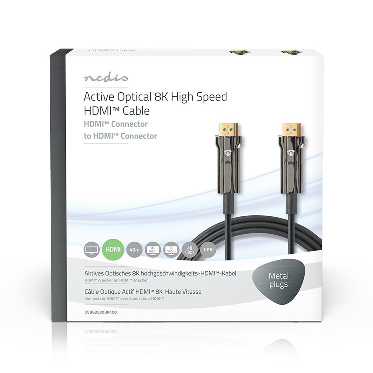 Ultra High Speed HDMI-Kabel | AOC | HDMI-Connector - HDMI-Connector | 40,0 m | Zwart - Afbeelding 4