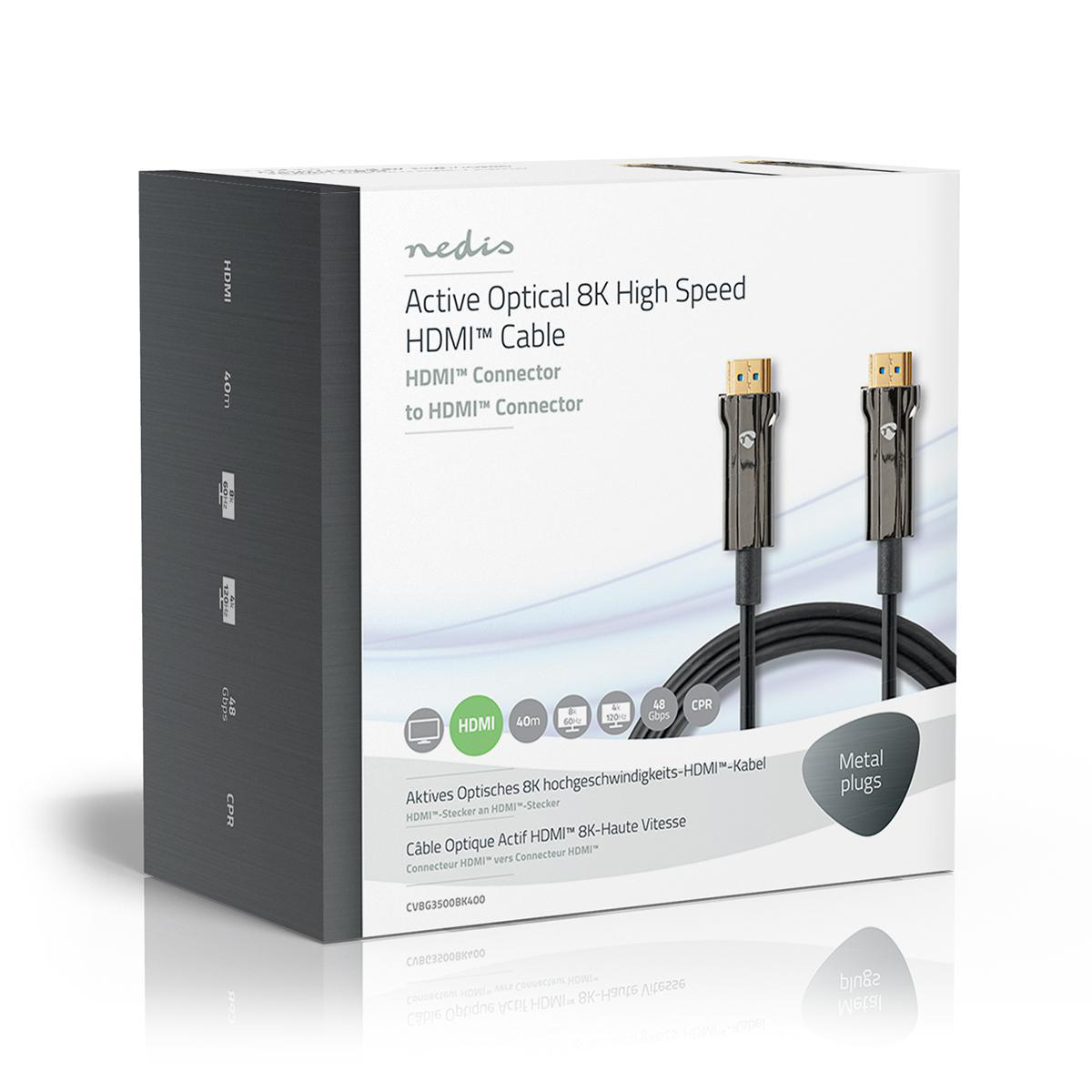 Ultra High Speed HDMI-Kabel | AOC | HDMI-Connector - HDMI-Connector | 40,0 m | Zwart - Afbeelding 6