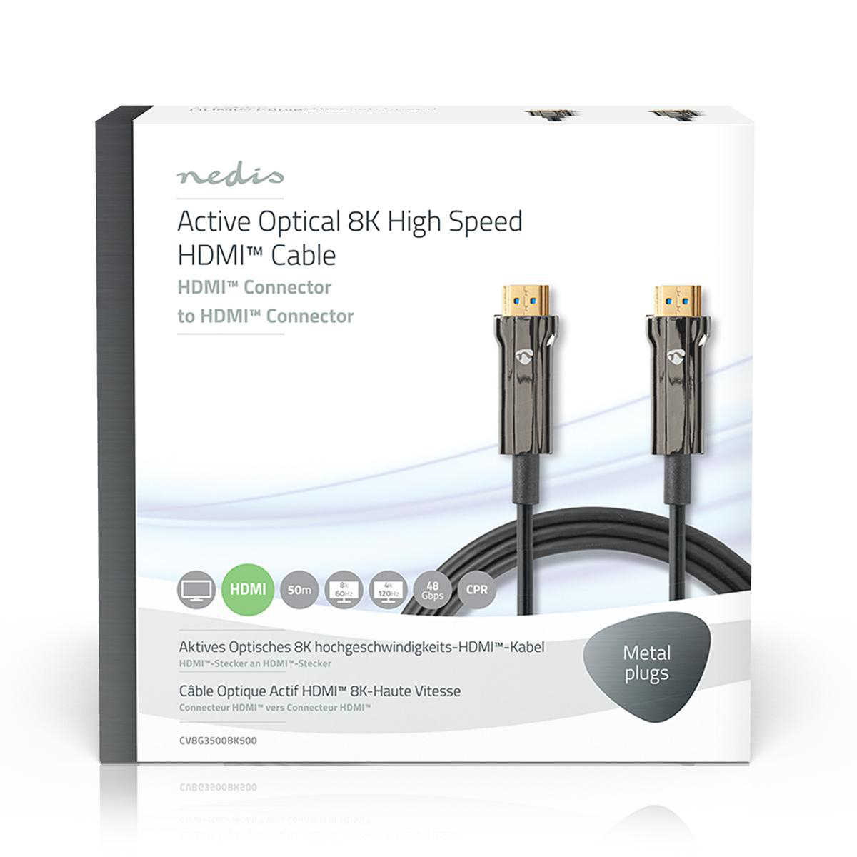 Ultra High Speed HDMI-Kabel | AOC | HDMI-Connector - HDMI-Connector | 50,0 m | Zwart - Afbeelding 4