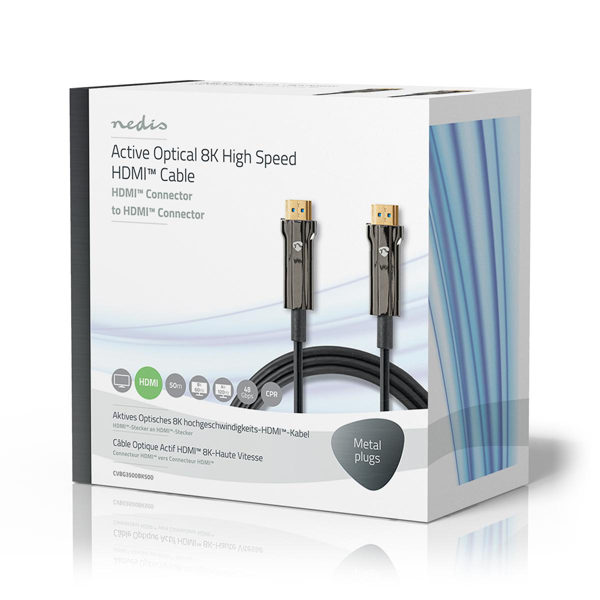 Ultra High Speed HDMI-Kabel | AOC | HDMI-Connector - HDMI-Connector | 50,0 m | Zwart - Afbeelding 5