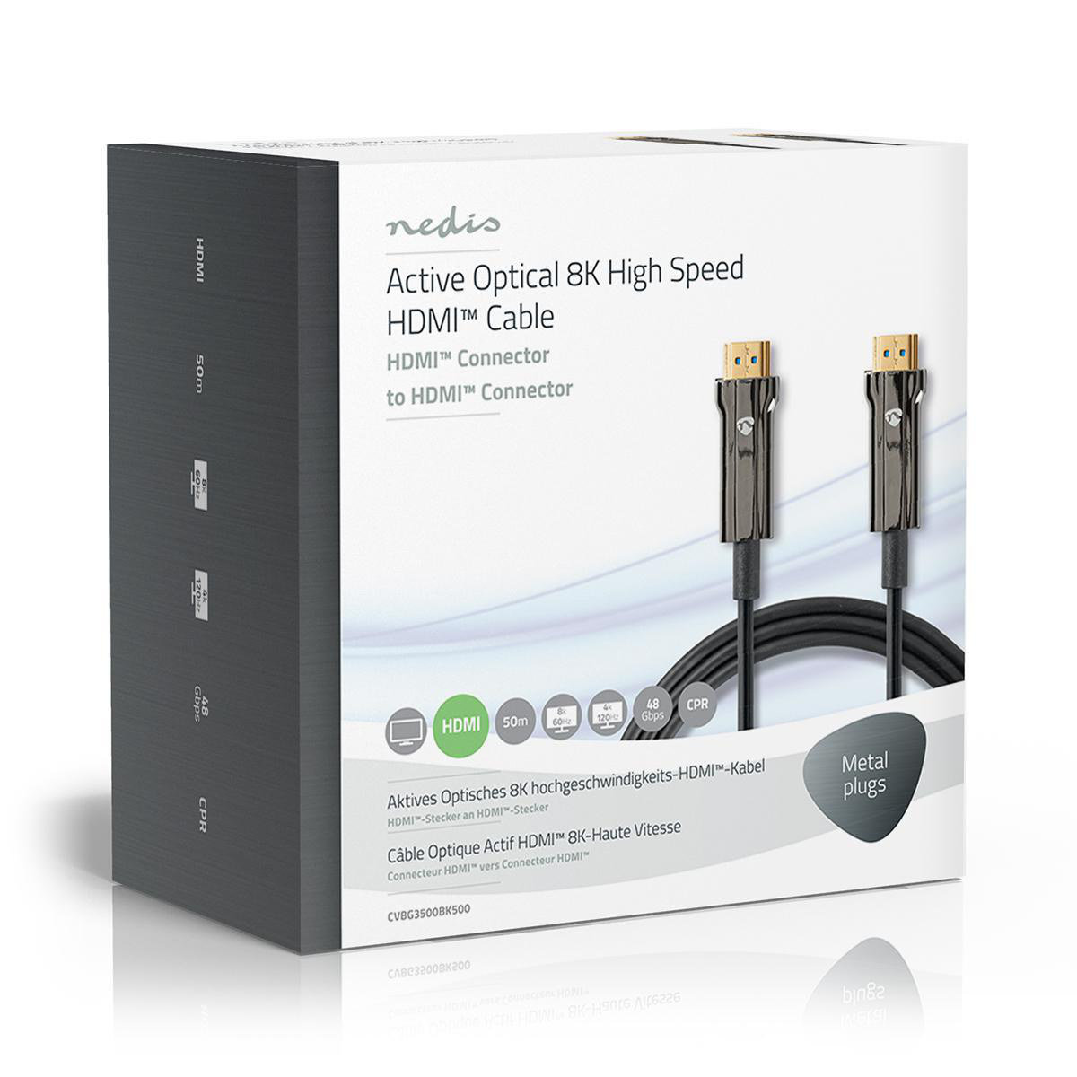 Ultra High Speed HDMI-Kabel | AOC | HDMI-Connector - HDMI-Connector | 50,0 m | Zwart - Afbeelding 6