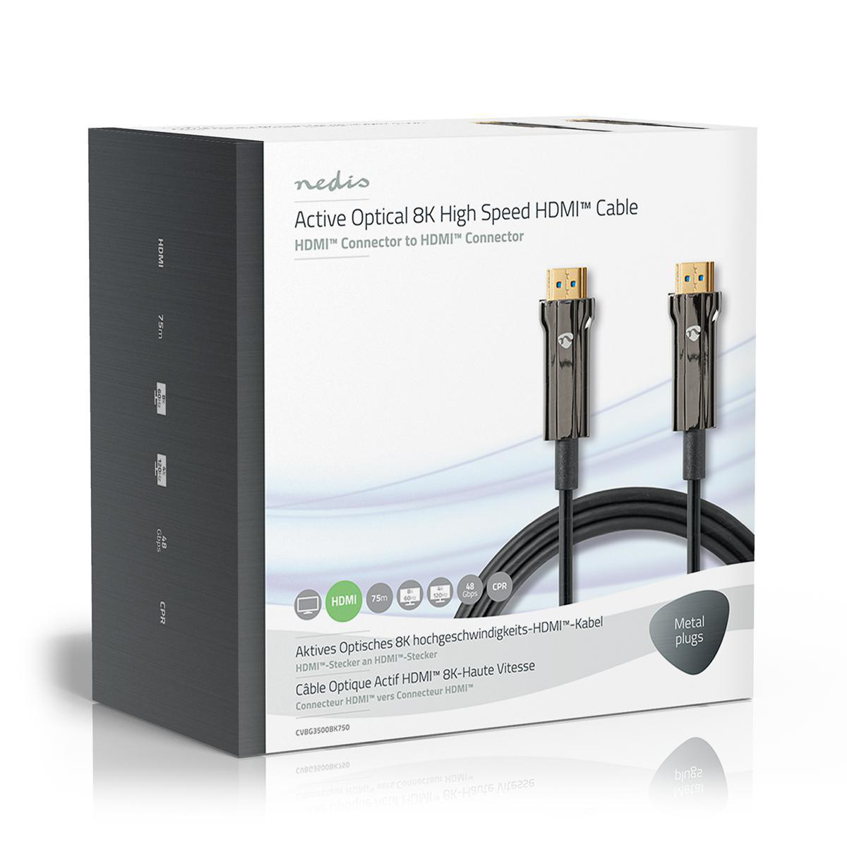 Ultra High Speed HDMI-Kabel | AOC | HDMI-Connector - HDMI-Connector | 75,0 m | Zwart - Afbeelding 6