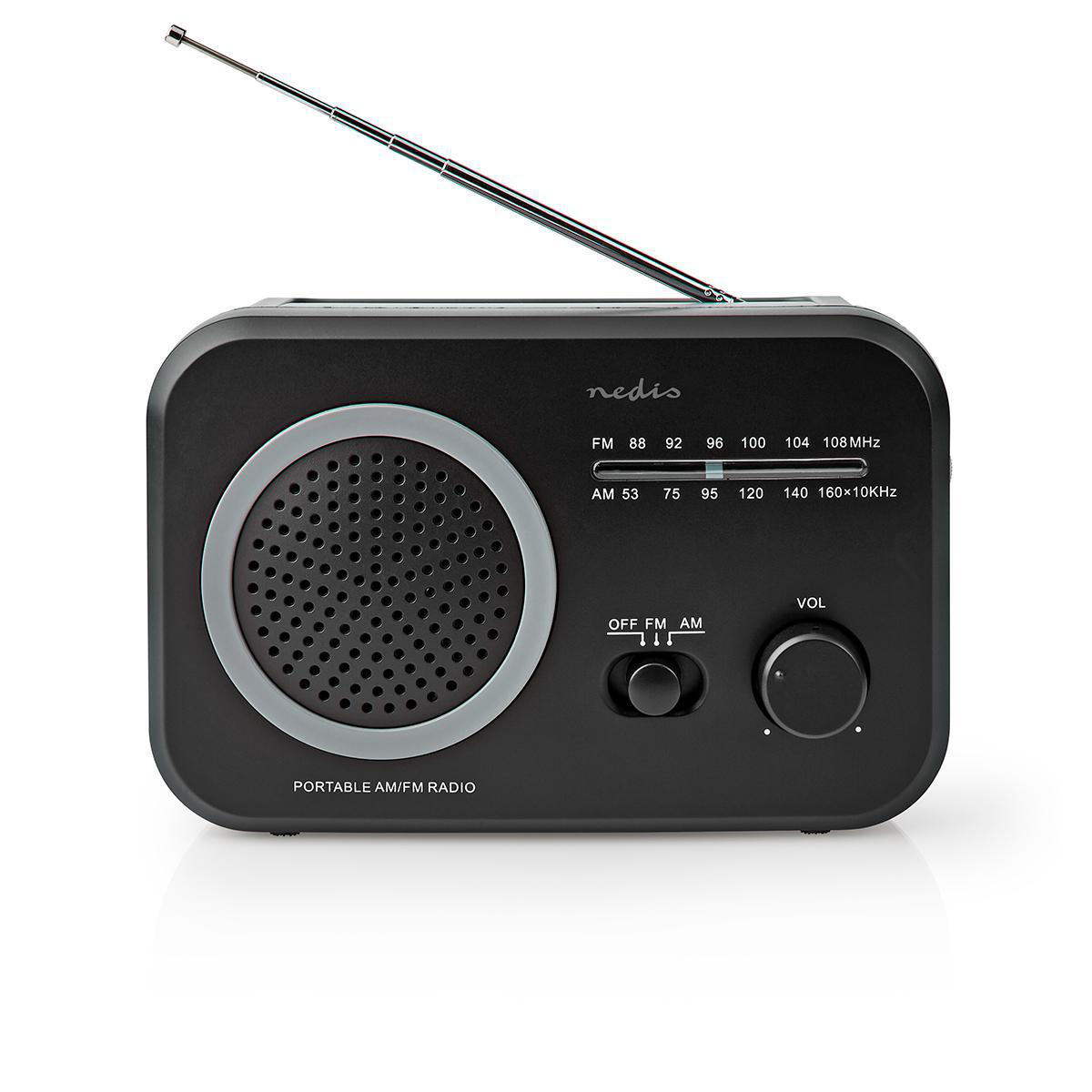 FM/AM-Radio | 1,8 W | Zakformaat | Zwart afbeelding