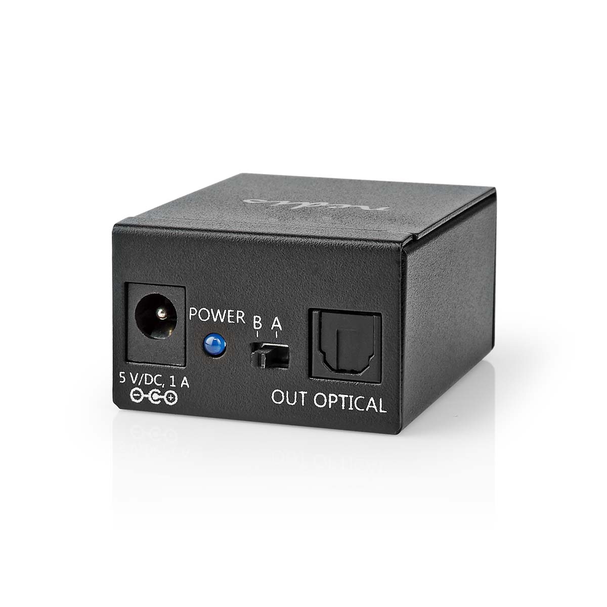 Nedis Selettore Audio Digitale 4 Ingressi Toslink - Switch Ottico Con Telecomando E Pulsante, Custodia In Metallo