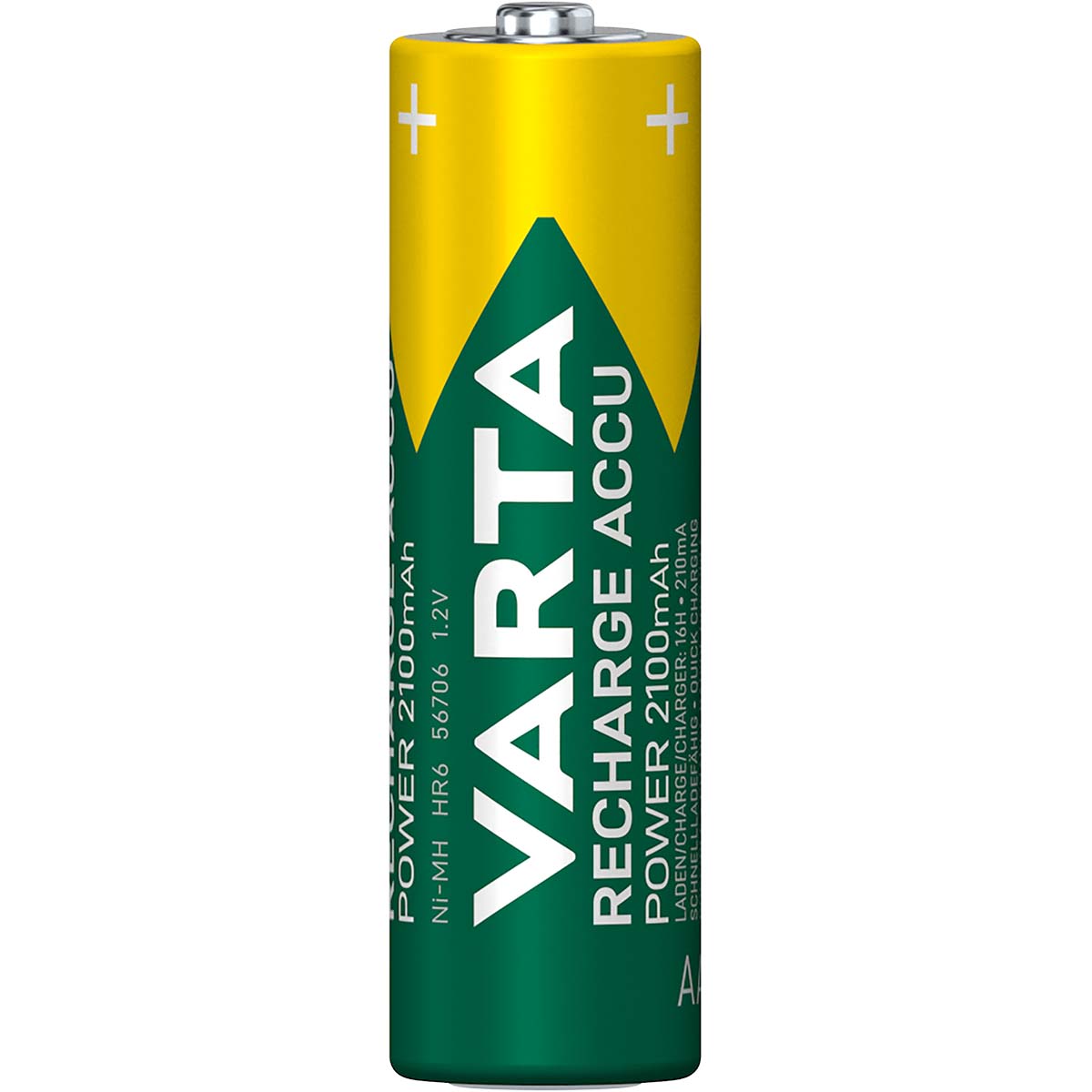 Oplaadbare NiMH Batterij AA 1.2 V 2100 mAh 4-Blister - Afbeelding 2