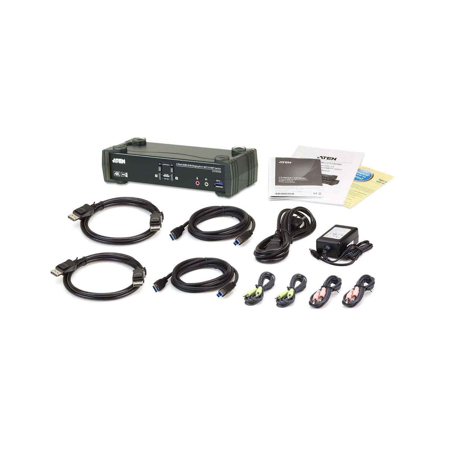 2-poorts USB 3.0 4K DisplayPort MST KVMP™-schakelaar (kabel meegeleverd) - Afbeelding 5