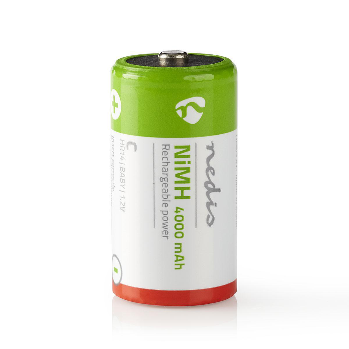 Oplaadbare NiMH batterij C | 1,2 V | 4000 mAh | 2 stuks | Blister - Afbeelding 2