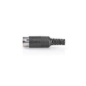 DIN-Connector | 6-pins male | 25 stuks | Zwart