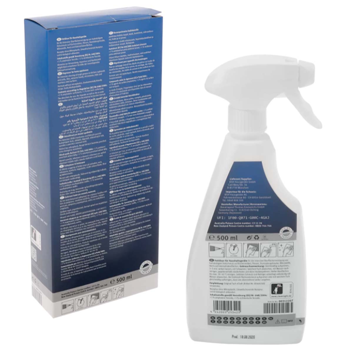 Sverniciatore Spray Per Friggitrici 500 Ml - Detergente Sgrassante 2 In 1 Per Cucina E Superfici Grasse