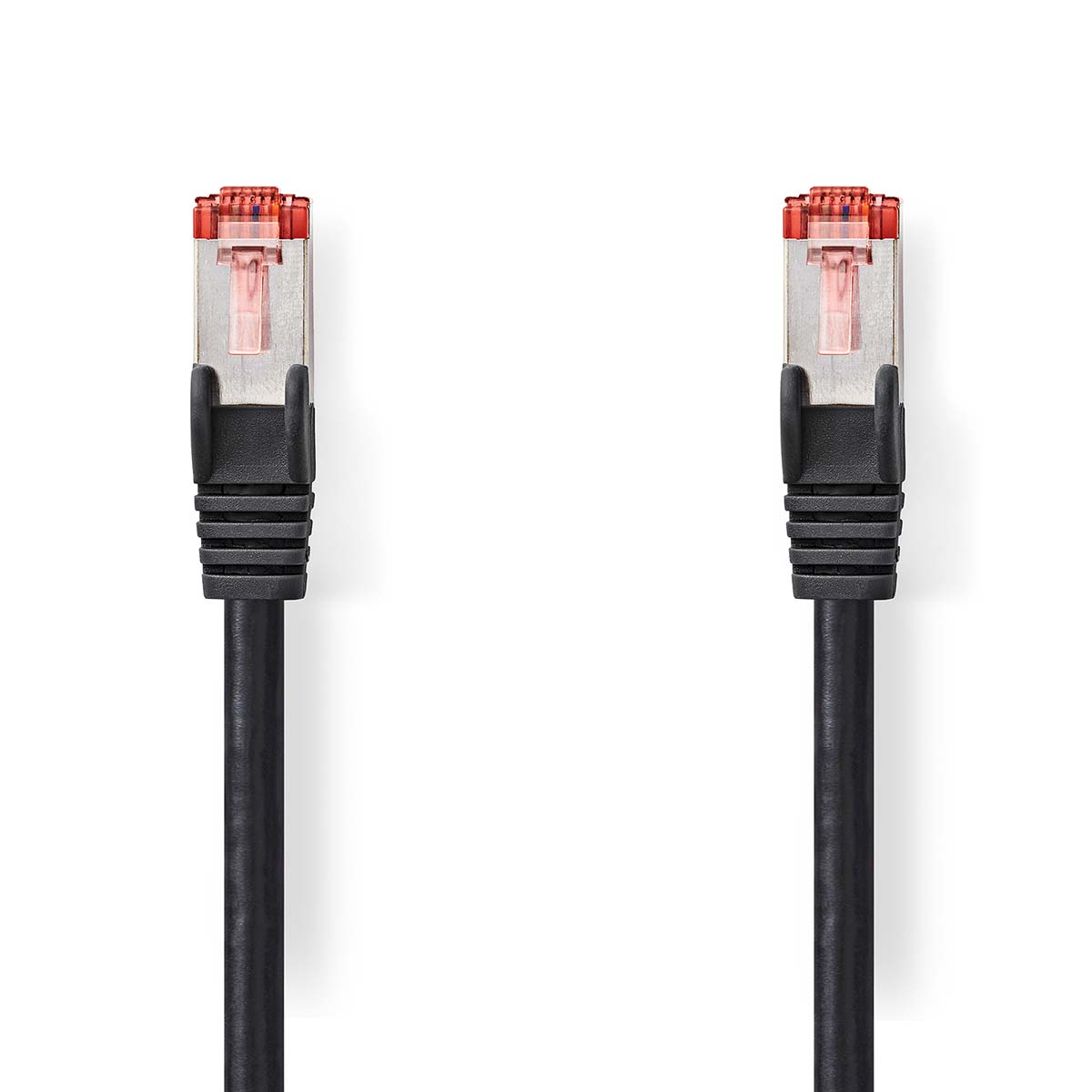 CAT6 S/FTP-Netwerkkabel | RJ45 Male - RJ45 Male | 10 m | Zwart afbeelding