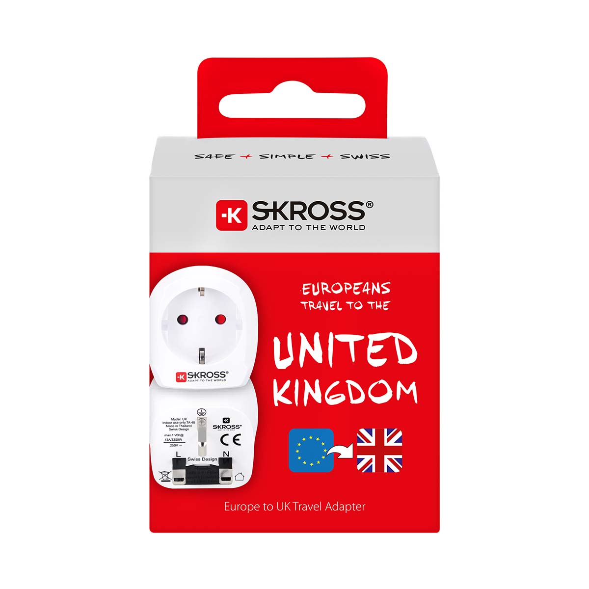 Reisadapter Europa-naar-UK Geaard - Afbeelding 5