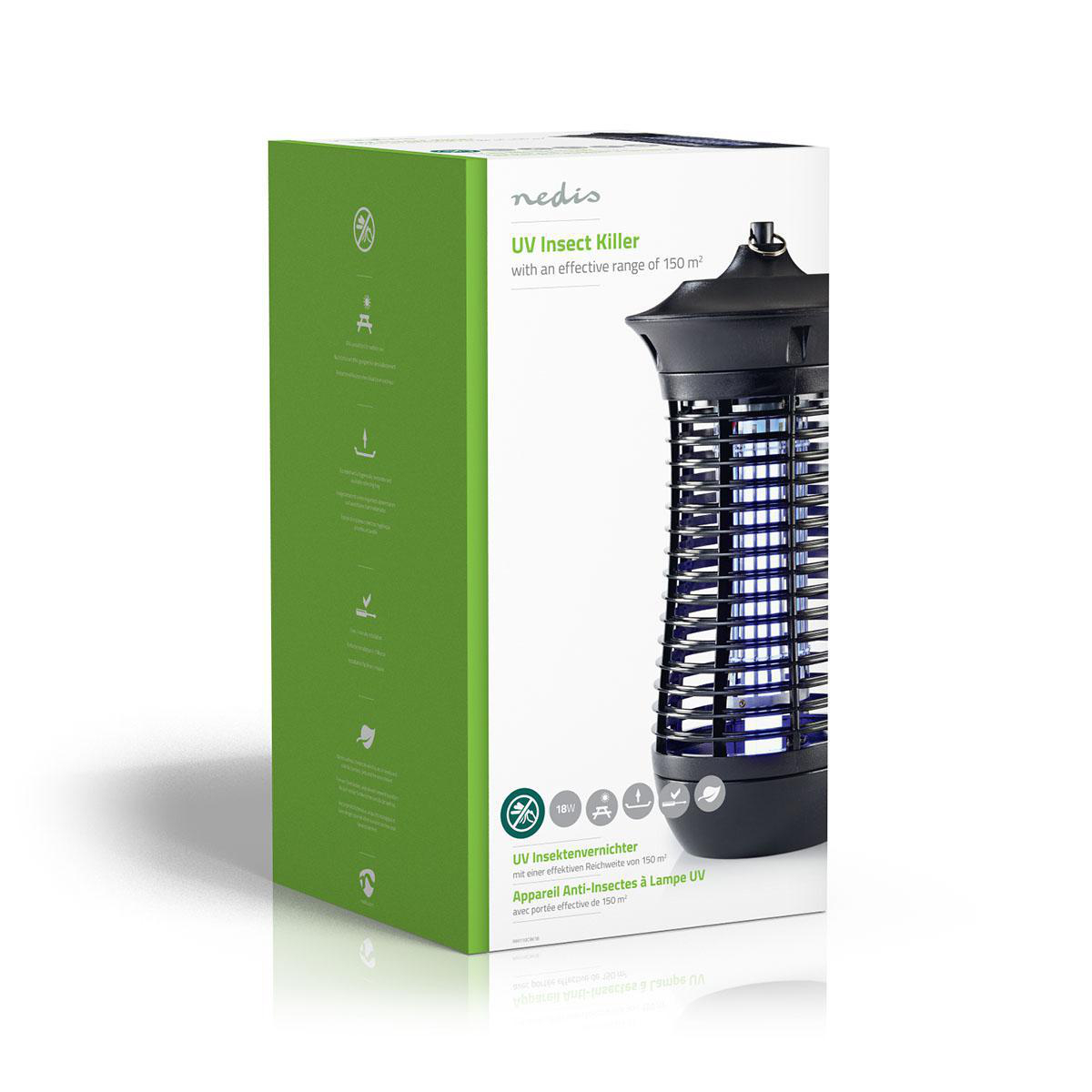 Elektrische Insectenlamp | 18 W | Type lamp: 2G11 PL/BL | Effectief bereik: 150 m² - Afbeelding 5
