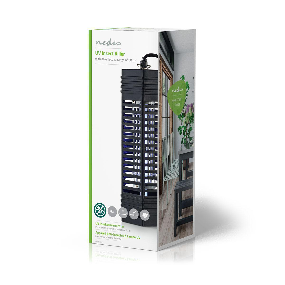 Elektrische Insectenlamp | 6 W | Type lamp: F6T5/BL | Effectief bereik: 50 m² - Afbeelding 4