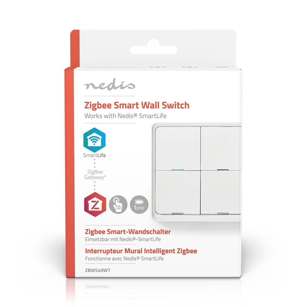 SmartLife Wandschakelaar | Zigbee 3.0 | Muurmontage | Android / IOS | Kunststof | Wit - Afbeelding 12