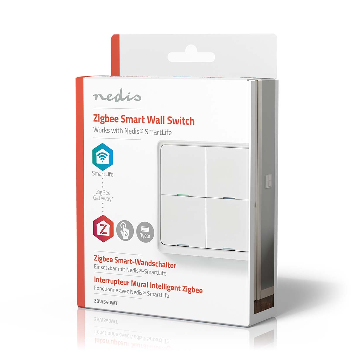 SmartLife Wandschakelaar | Zigbee 3.0 | Muurmontage | Android / IOS | Kunststof | Wit - Afbeelding 13
