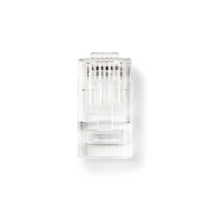 Cat 5 Netwerkconnector | RJ45 (8P8C) Male - 10 Stuks | Transparant