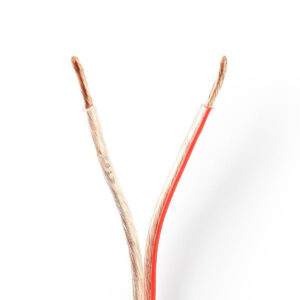 Speaker-Kabel | 2x 2,50 mm2 | 100 m | Folieverpakking | Transparant