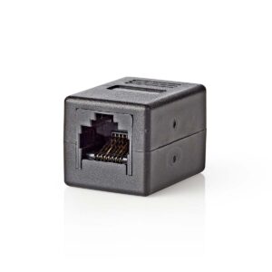 CAT6-Netwerkadapter | RJ45 (8P8C) Female - RJ45 (8P8C) Female | Zwart