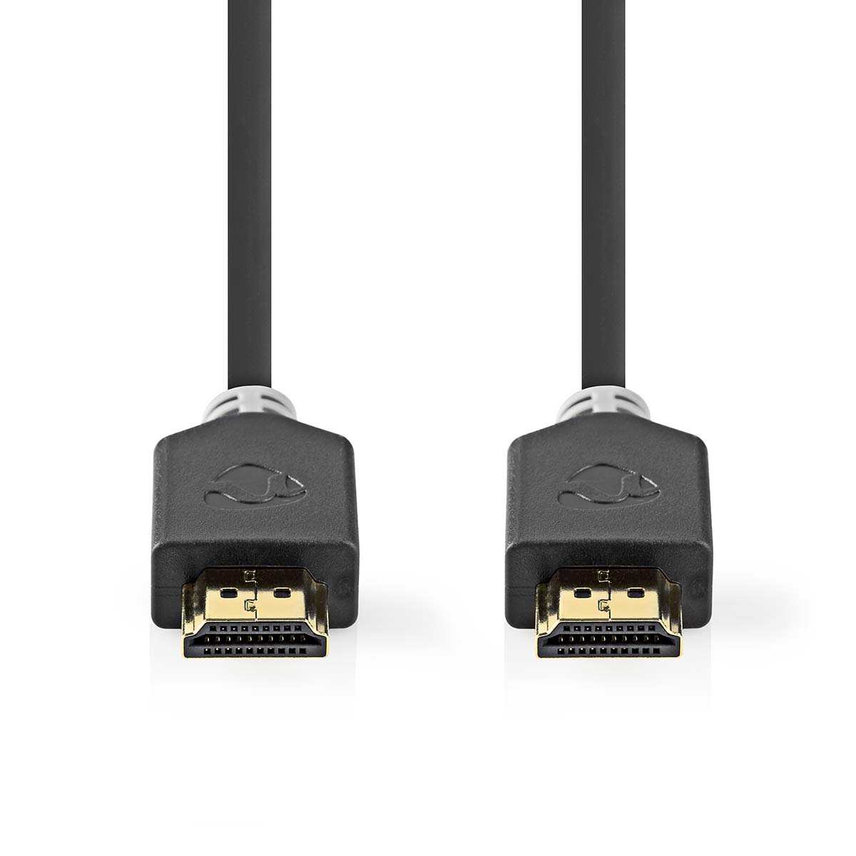 HDMI Kabel | HDMI Connector | HDMI Connector | 8K@60Hz | eARC | Verguld | 5.00 m | PVC | Antraciet - Afbeelding 2