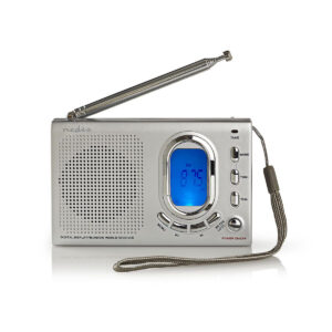 FM-radio | 1,5W | Wereldontvanger | Alarmfunctie | Grijs