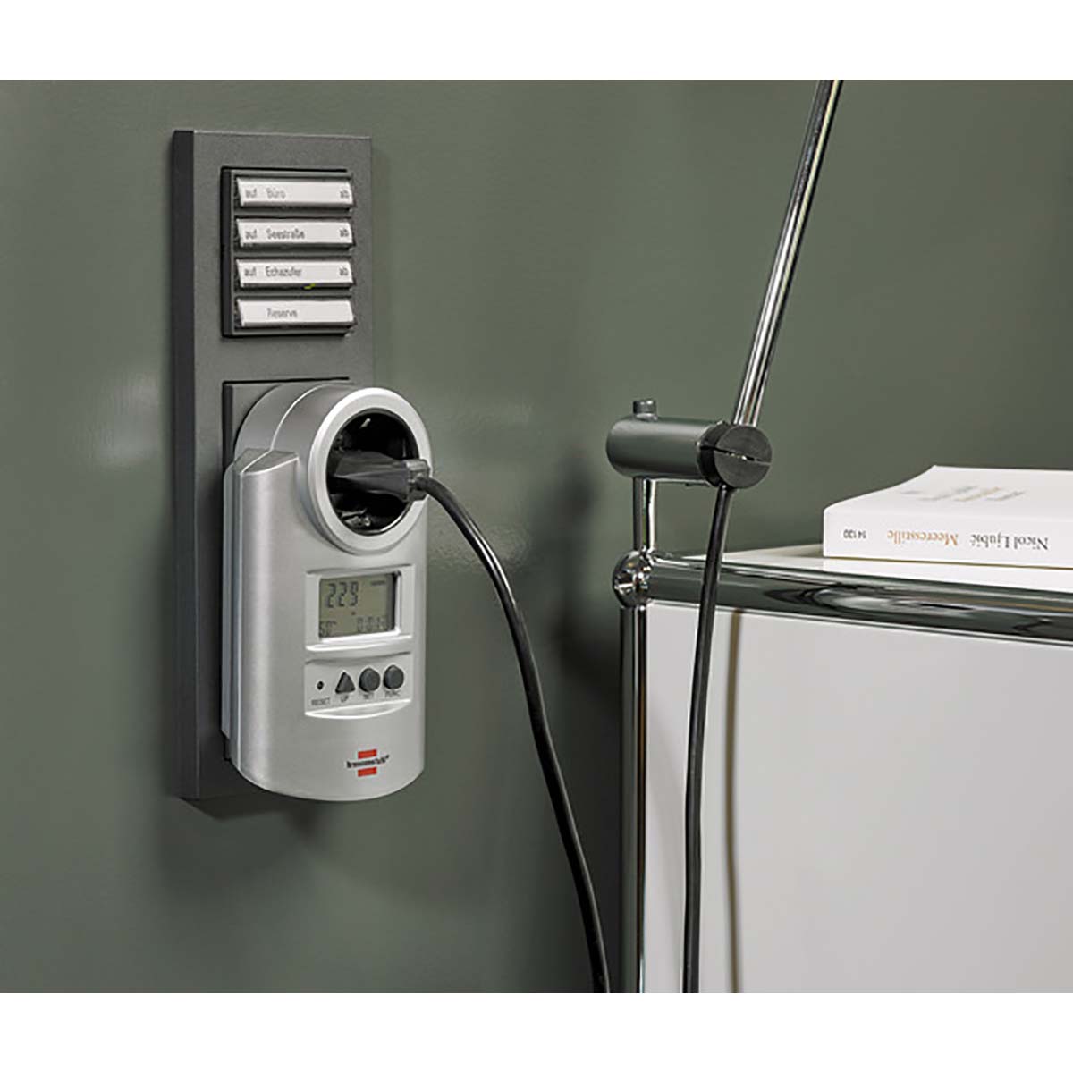 Energie power meter met klok en meetfuncties - Afbeelding 5