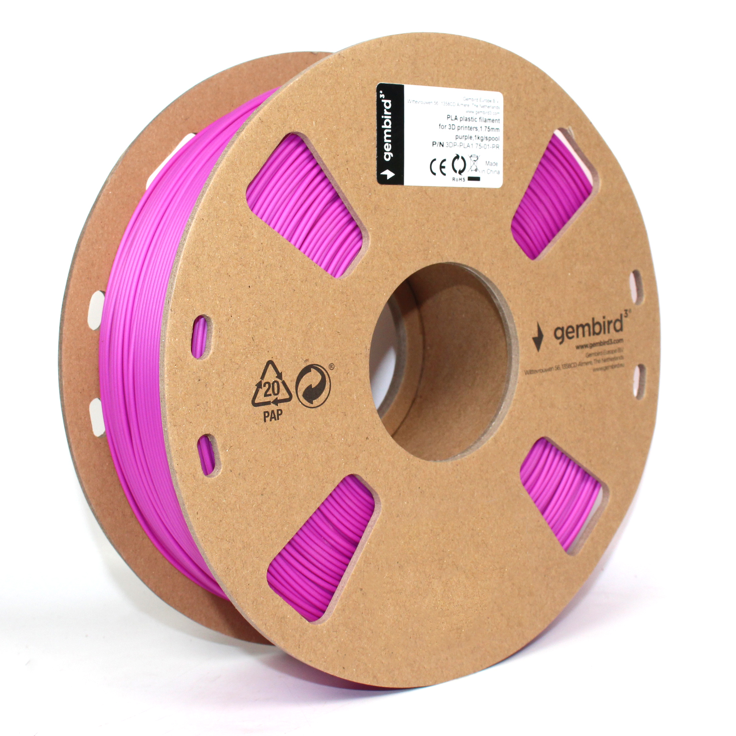 PLA filament Paars 1.75 mm, 1 kg. - Afbeelding 4