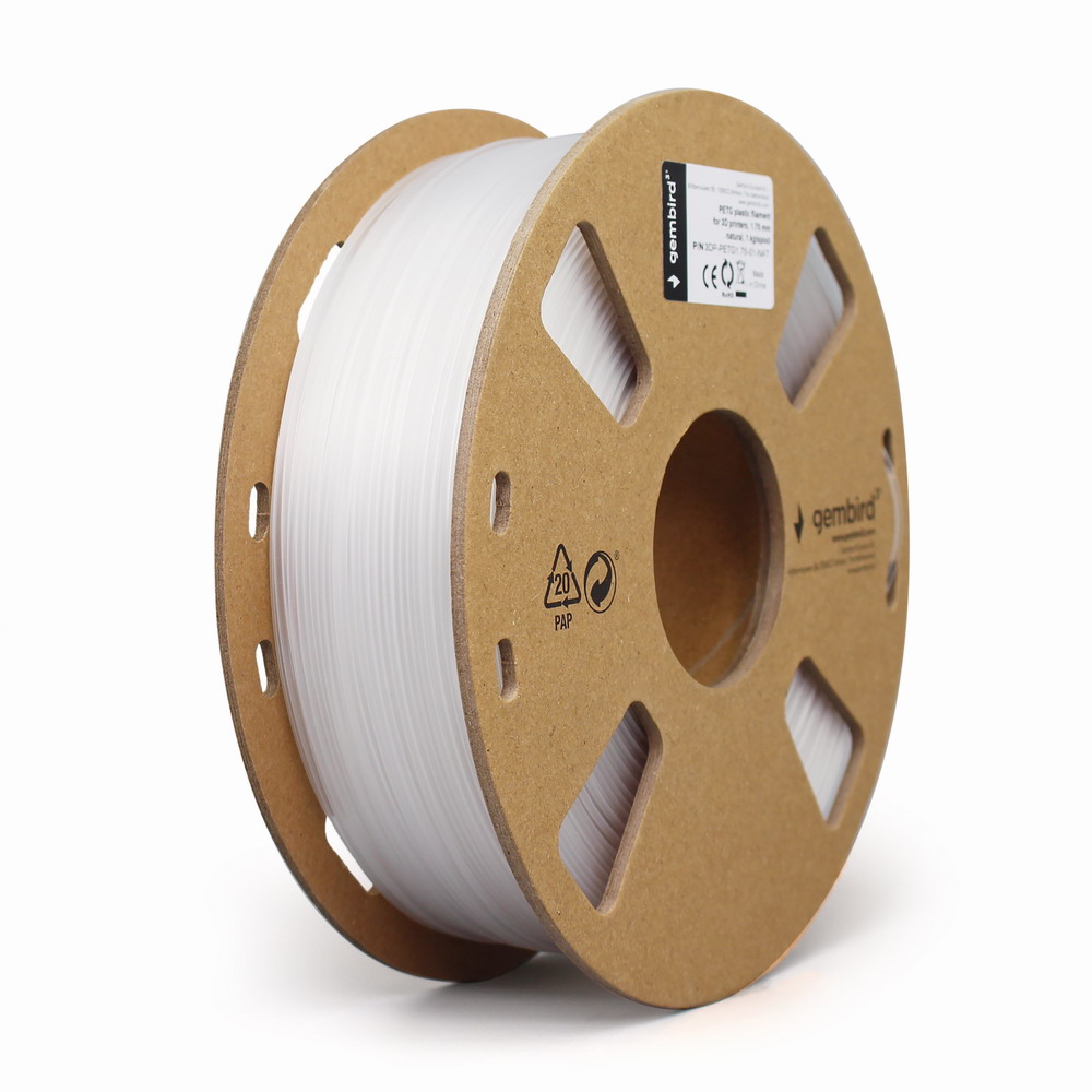 PETG Wit 1.75 mm, 1 kg - Afbeelding 2