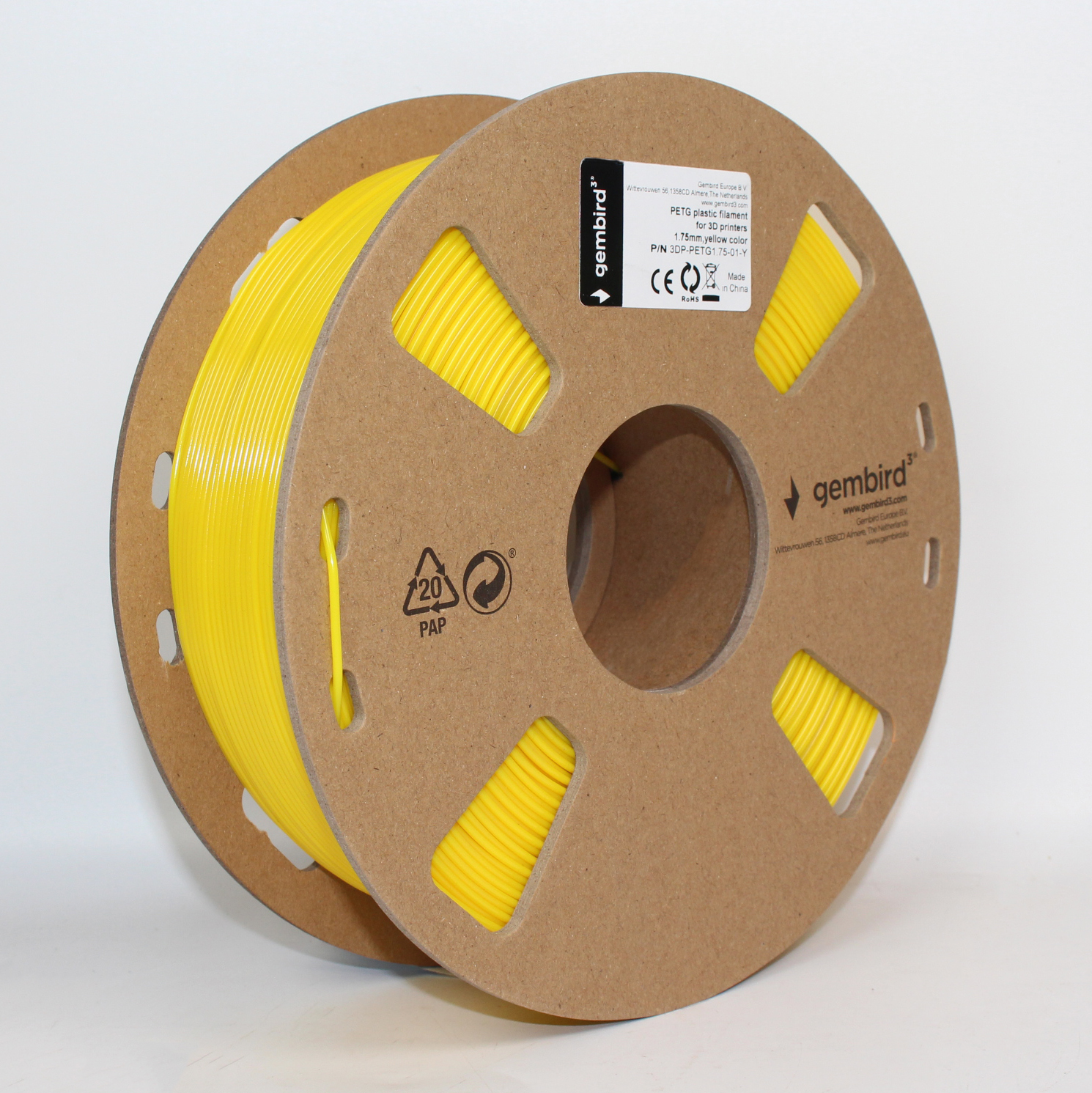 PETG Geel 1.75 mm, 1 kg - Afbeelding 4