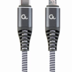Premium USB Type-C naar micro laad- en datakabel 'katoen', 1.5 m