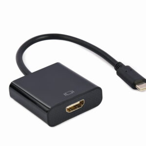 USB type-C naar HDMI adapterkabel, 4K@60Hz, 15cm, zwart