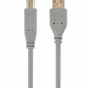 USB-kabel (A-B) 1.8 meter grijs