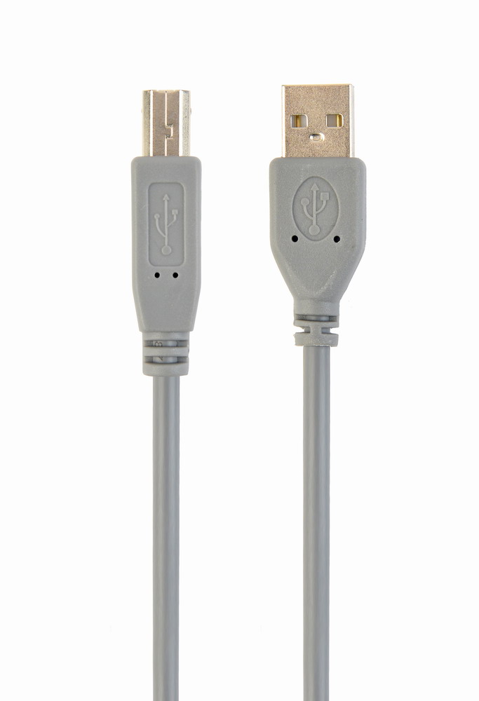 USB-kabel (A-B) 1.8 meter grijs