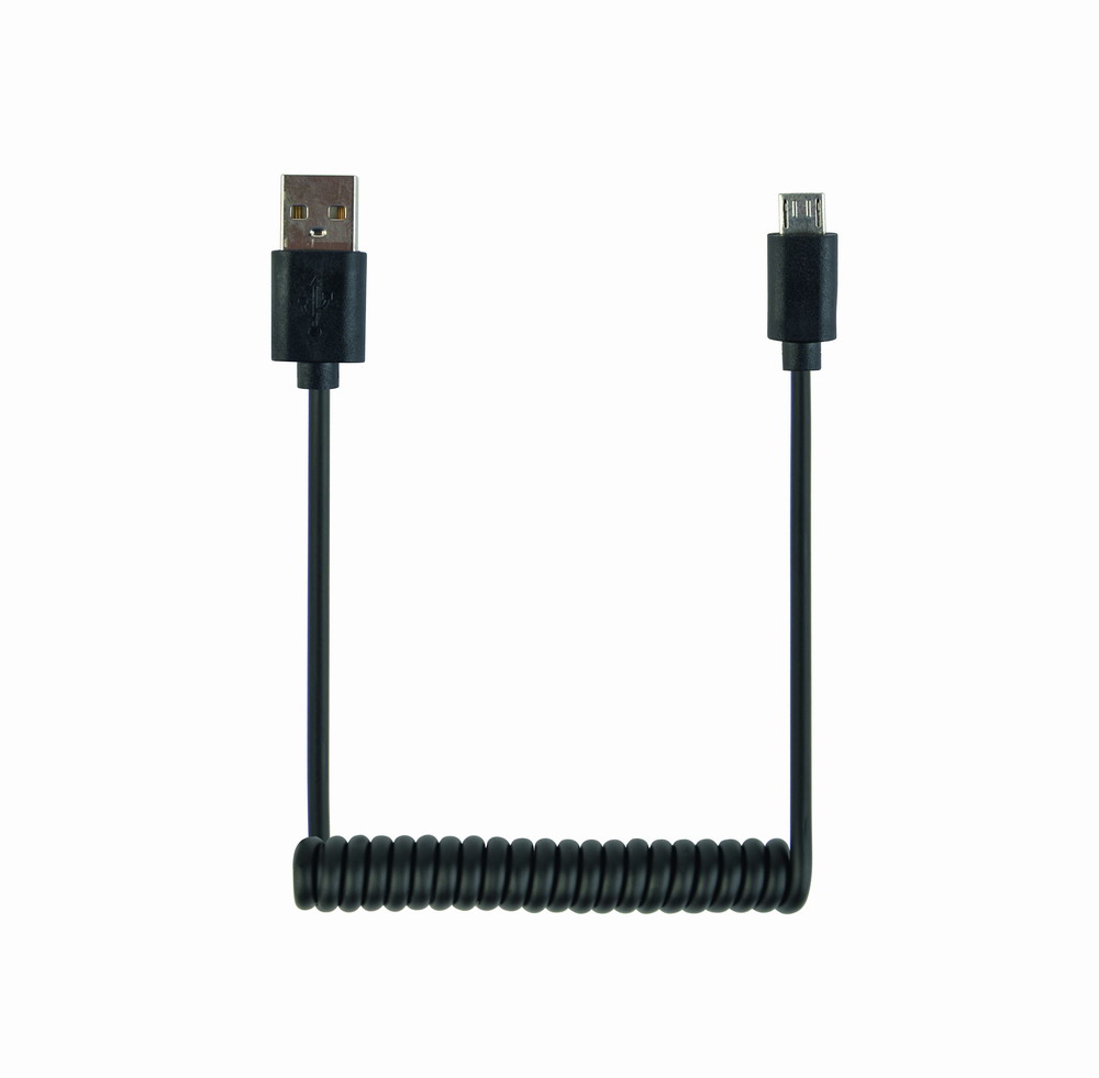 Gedraaide USB kabel (A/MicroB), 1,8 m