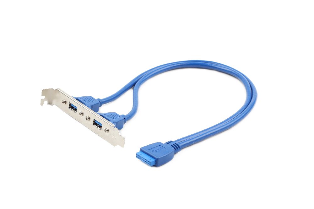 Dubbele USB 3.0 poort op bracket - Afbeelding 2