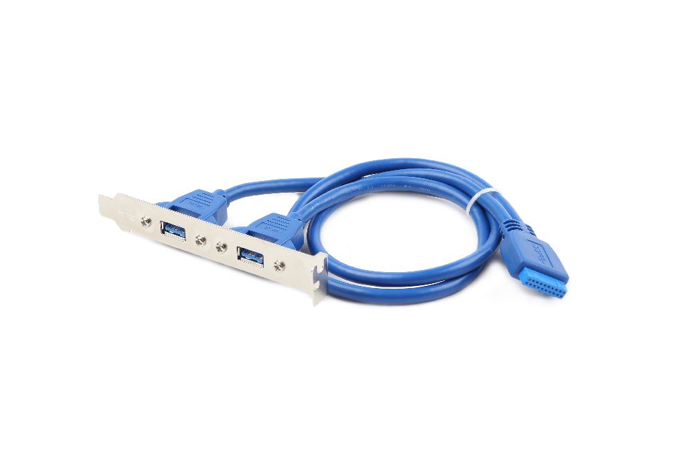 Dubbele USB 3.0 poort op bracket - Afbeelding 3