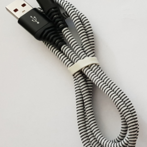Premium USB-C laad- & datakabel zwart/wit 2 meter