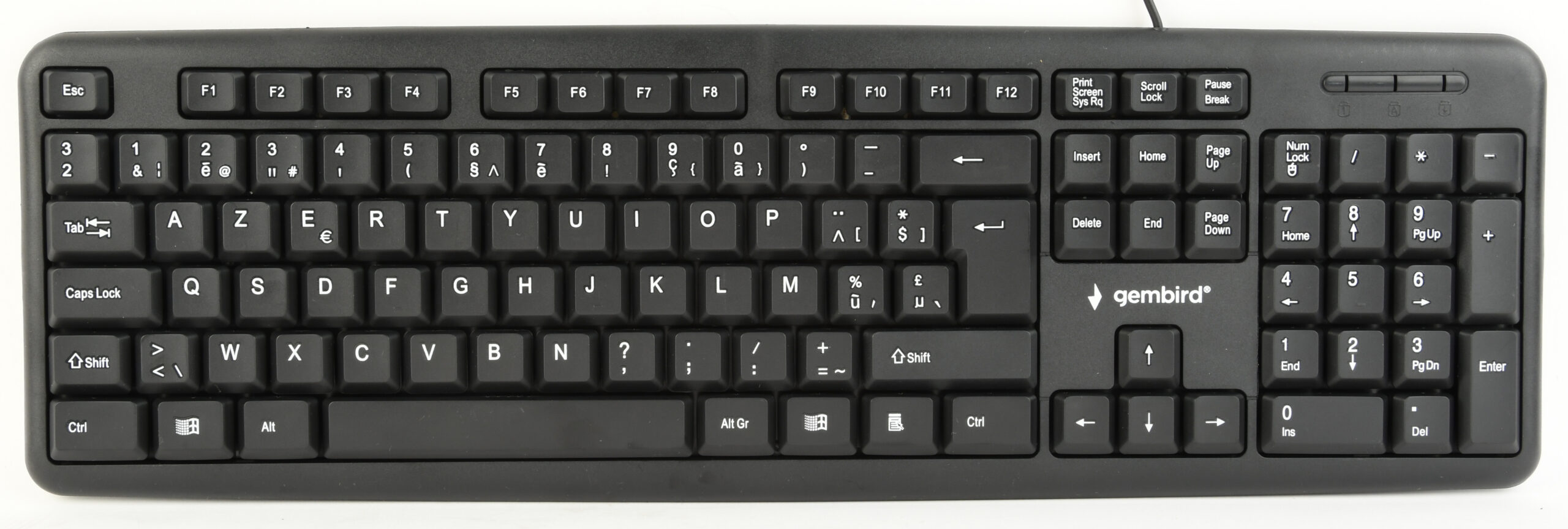 Standaard toetsenbord USB, Belgische layout