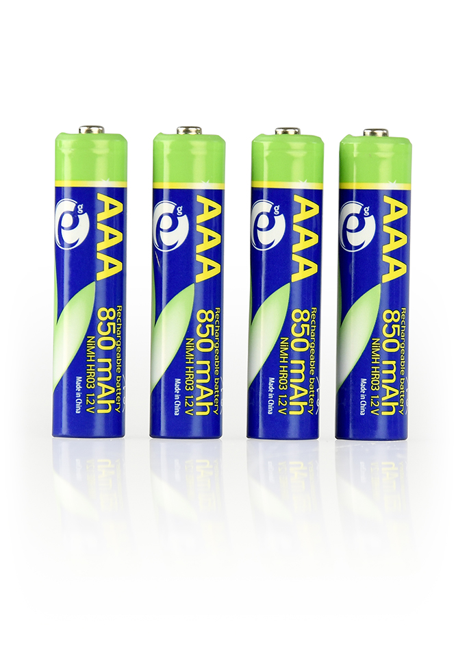 Oplaadbare AAA batterijen 4 stuks 850mAh