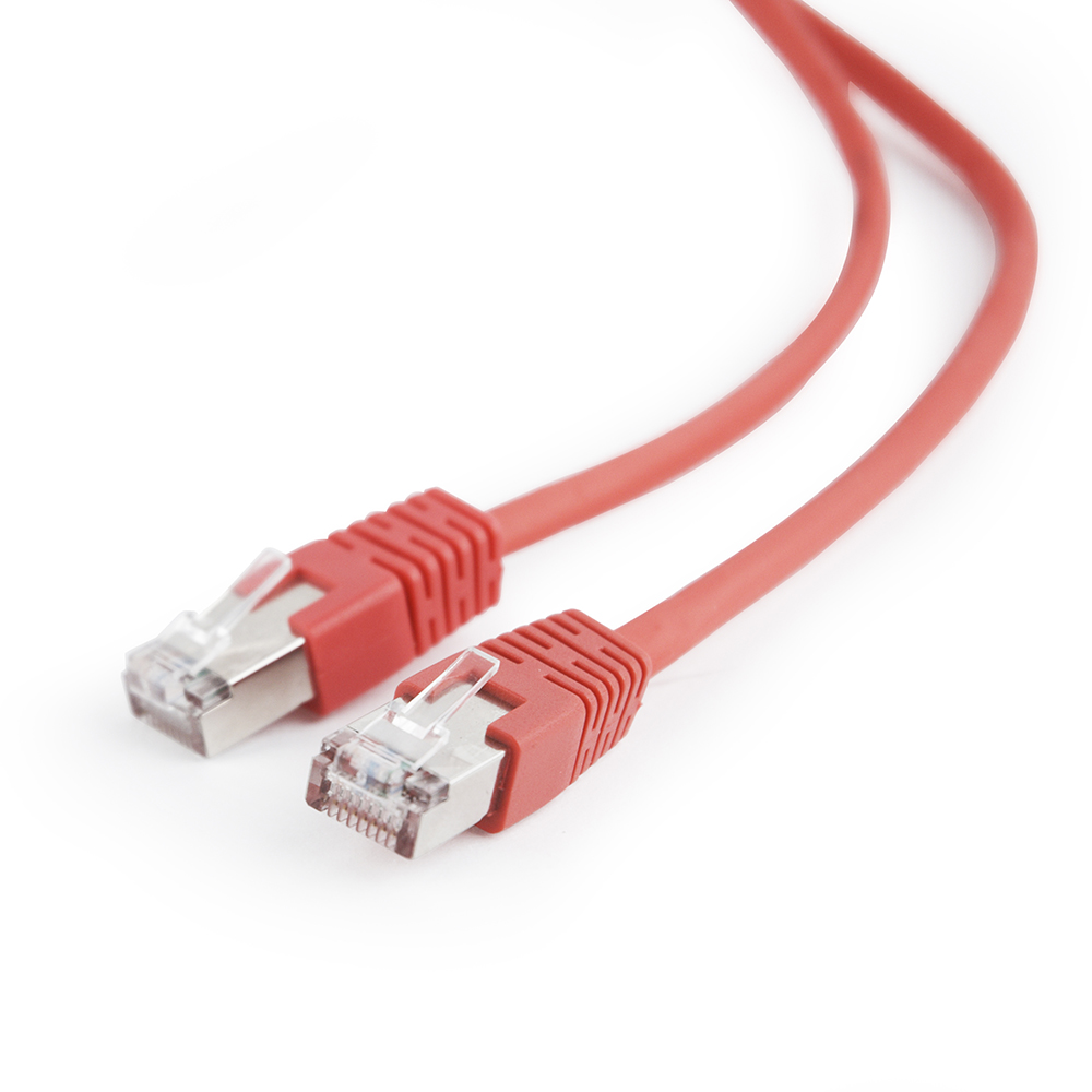 FTP Cat5E patchkabel, 1 m, rood - Afbeelding 2