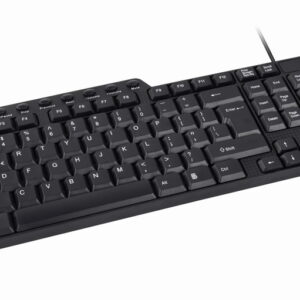 Multimedia toetsenbord zwart USB US Layout