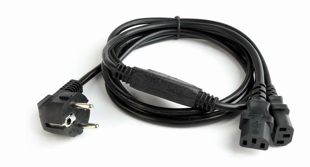 Netsnoer (C13) splitter VDE 2 meter Zwart - Afbeelding 3