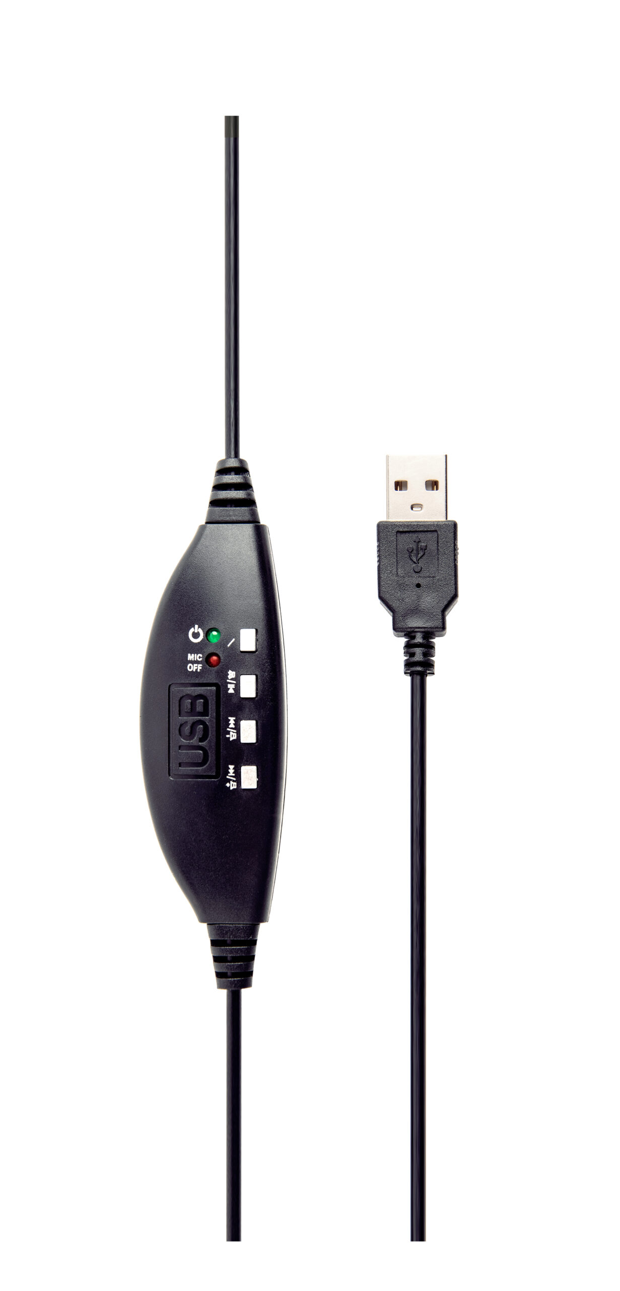 Headset Glossy Zwart USB - Afbeelding 5