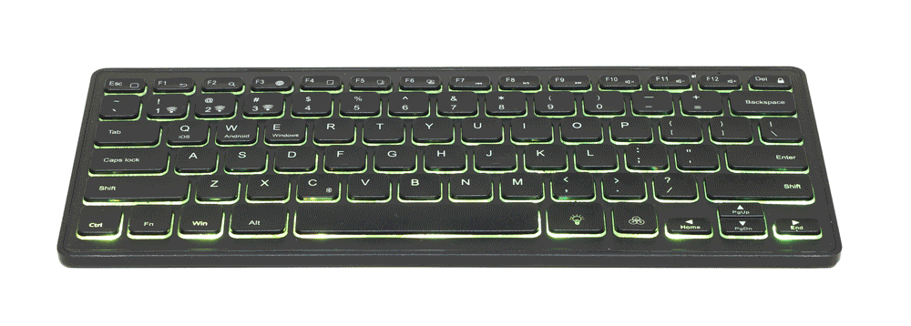 Bluetooth toetsenbord zwart, DE Layout - Afbeelding 4
