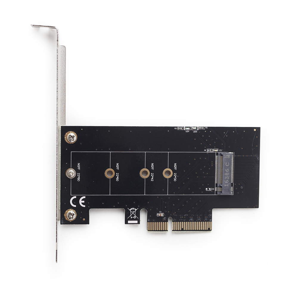 PCIe insteekkaart M.2 SSD adapter, met extra low-profile bracket - Afbeelding 3