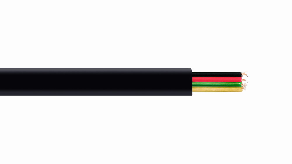 Telefoonkabel 4-aderig plat zwart 100 meter - Afbeelding 2