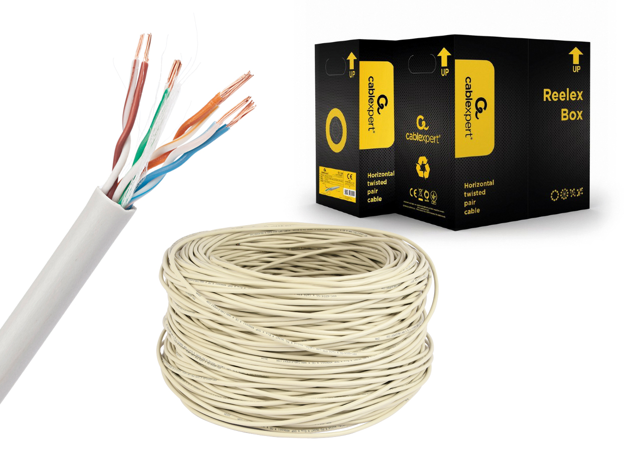 UTP Cat5E Lan-kabel (CCA) soepel, 305 meter - Afbeelding 3