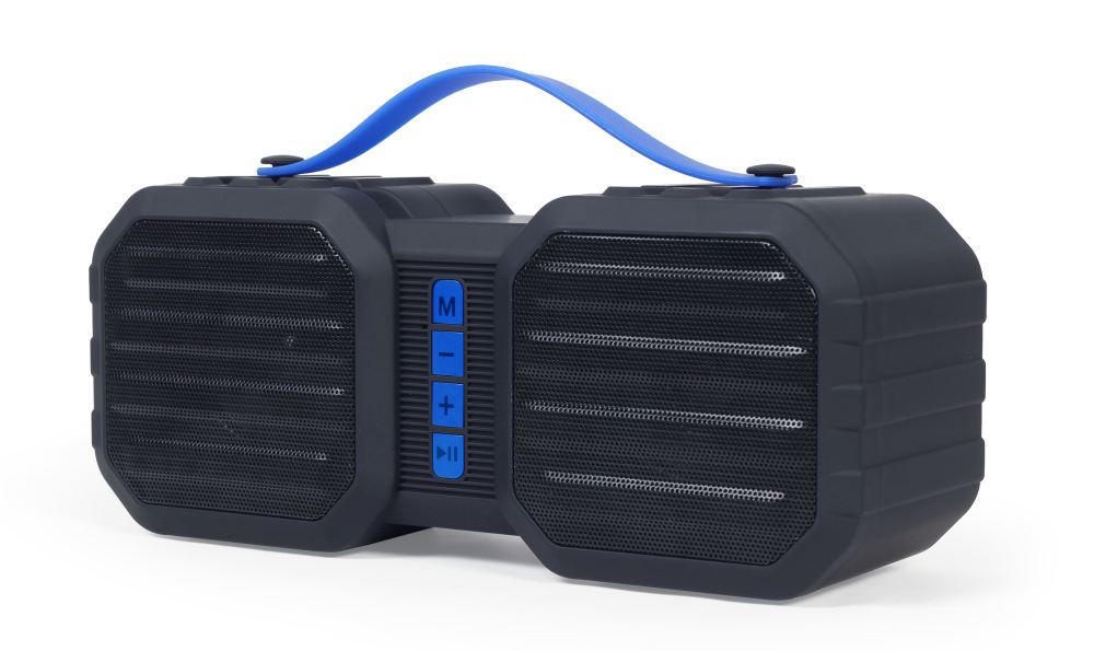 Draagbare Bluetooth speaker Zwart/blauw
