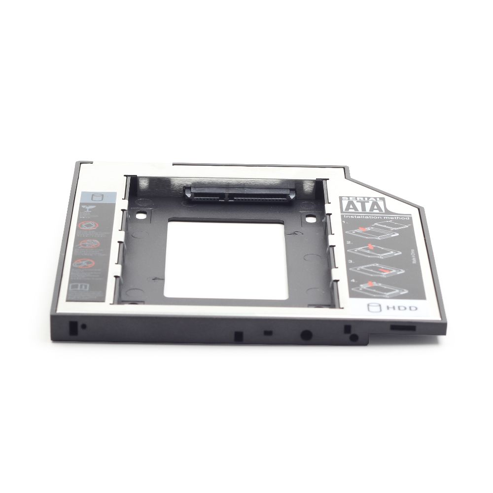Montageframe voor 2,5'' HDD of SSD in een 5.25' SATA slim bay, 12 mm - Afbeelding 3